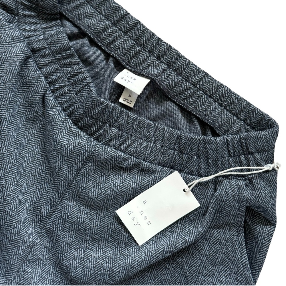 High-Rise Knit Pants Gray Sz Sm - Picture 12 of 16